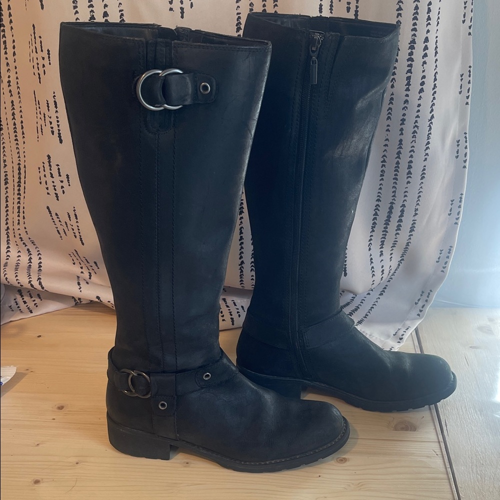Clark’s Tall (16”) Black Leather Boots